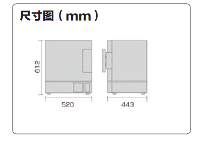 自然對流高溫干燥箱尺寸圖